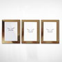 Aberto Design Set de 3 Marcos de Fotos Dorados 13 x 18 cm